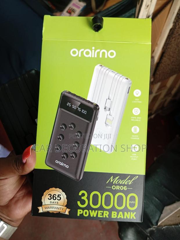 Quick Charger 30000mah Universal Powerbank 4 Inbuilt Cables - main view