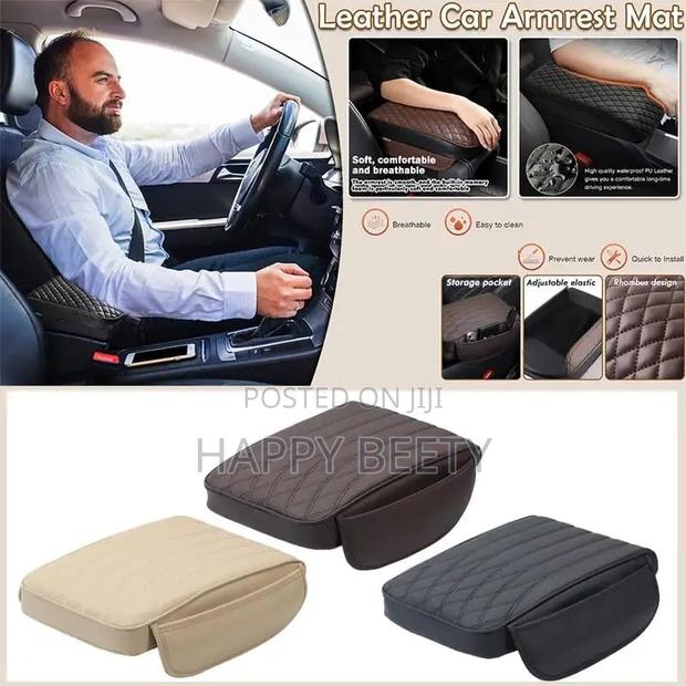 Universal Car Armrest Pad With Side Storage - main view