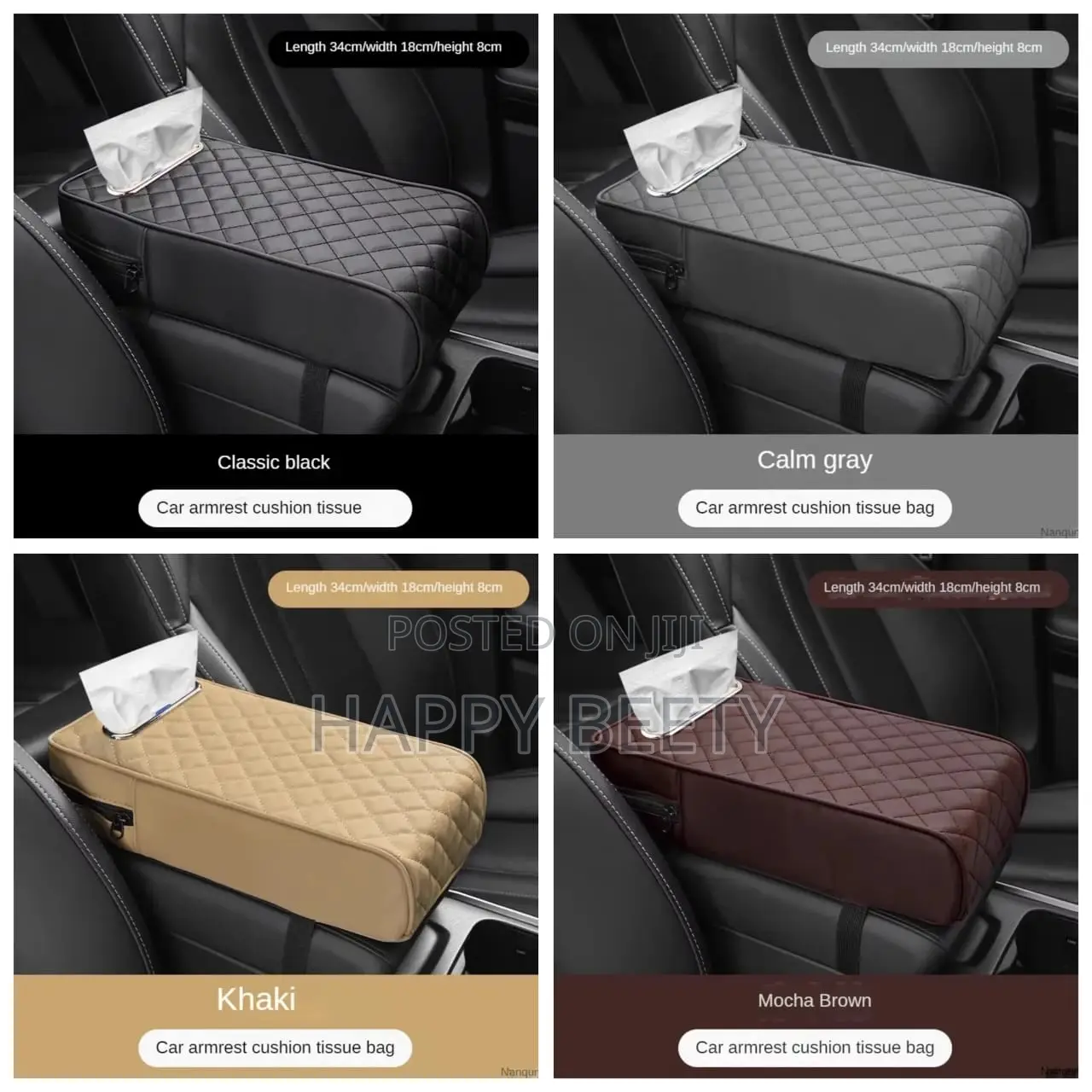 Car Armrest With Tissue Storage