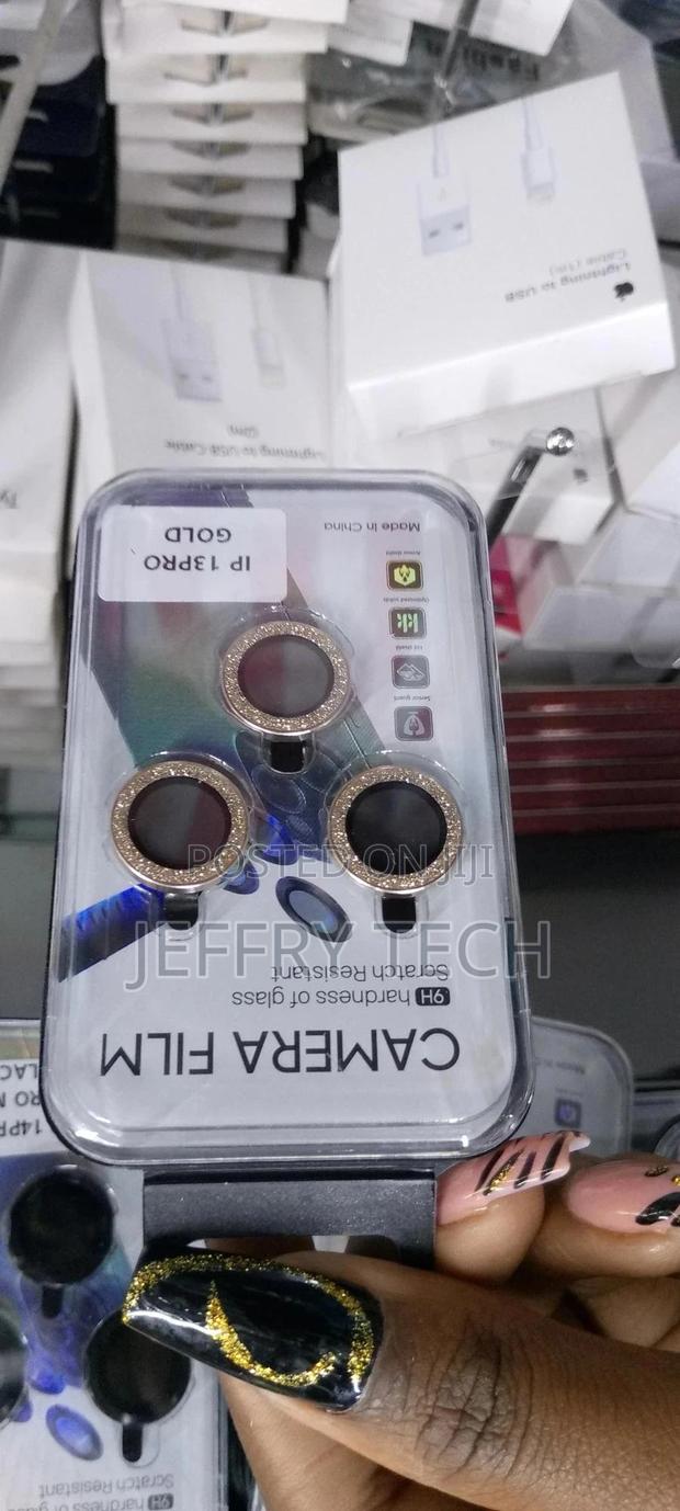 Xfilm Bling Gold Camera Lens Protector for iPhone 13 Pro