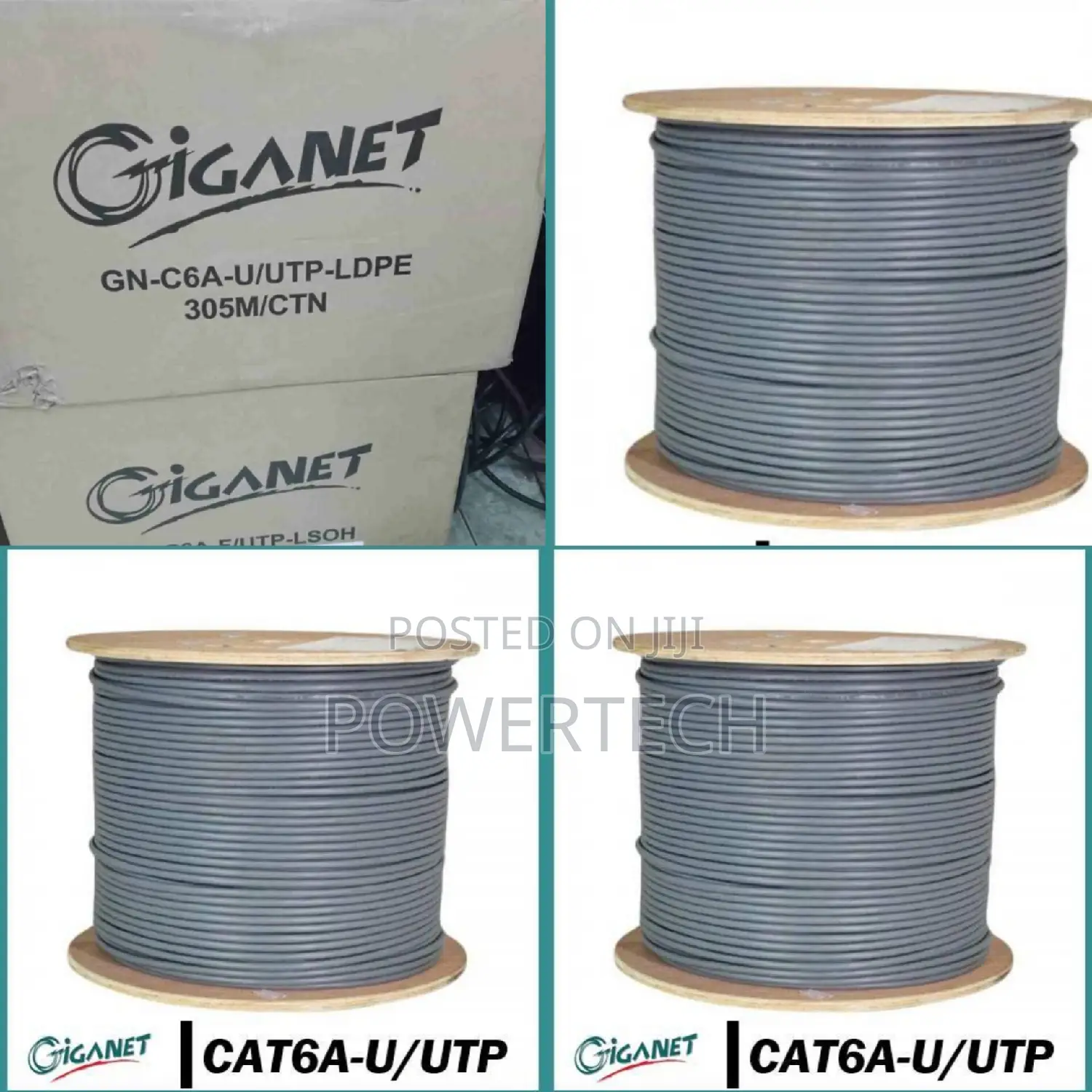 Giganet Cat 6A 10G U/Utp Indoor Cable 305M
