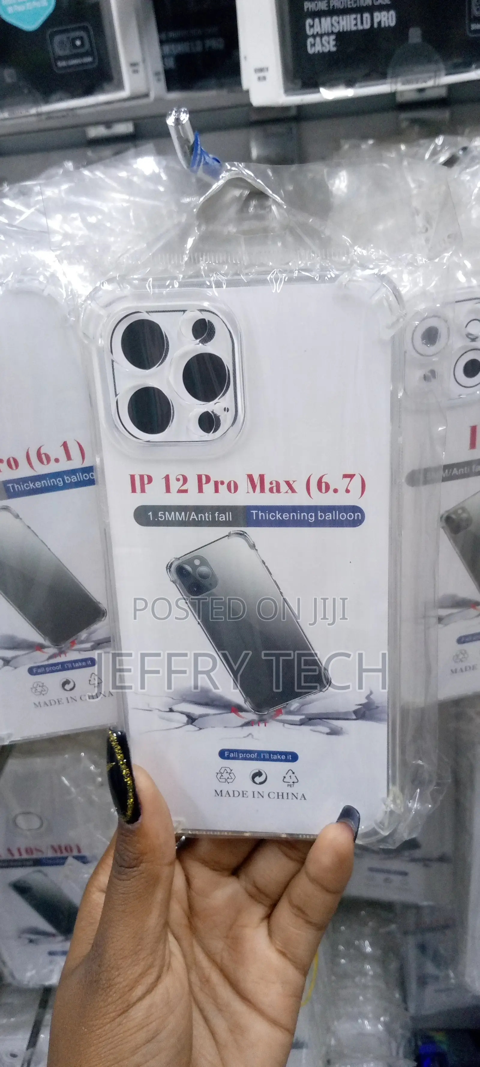 Etech Case for iPhone 12 Pro Max 6.7-Inch, Non-Yellowing Sho