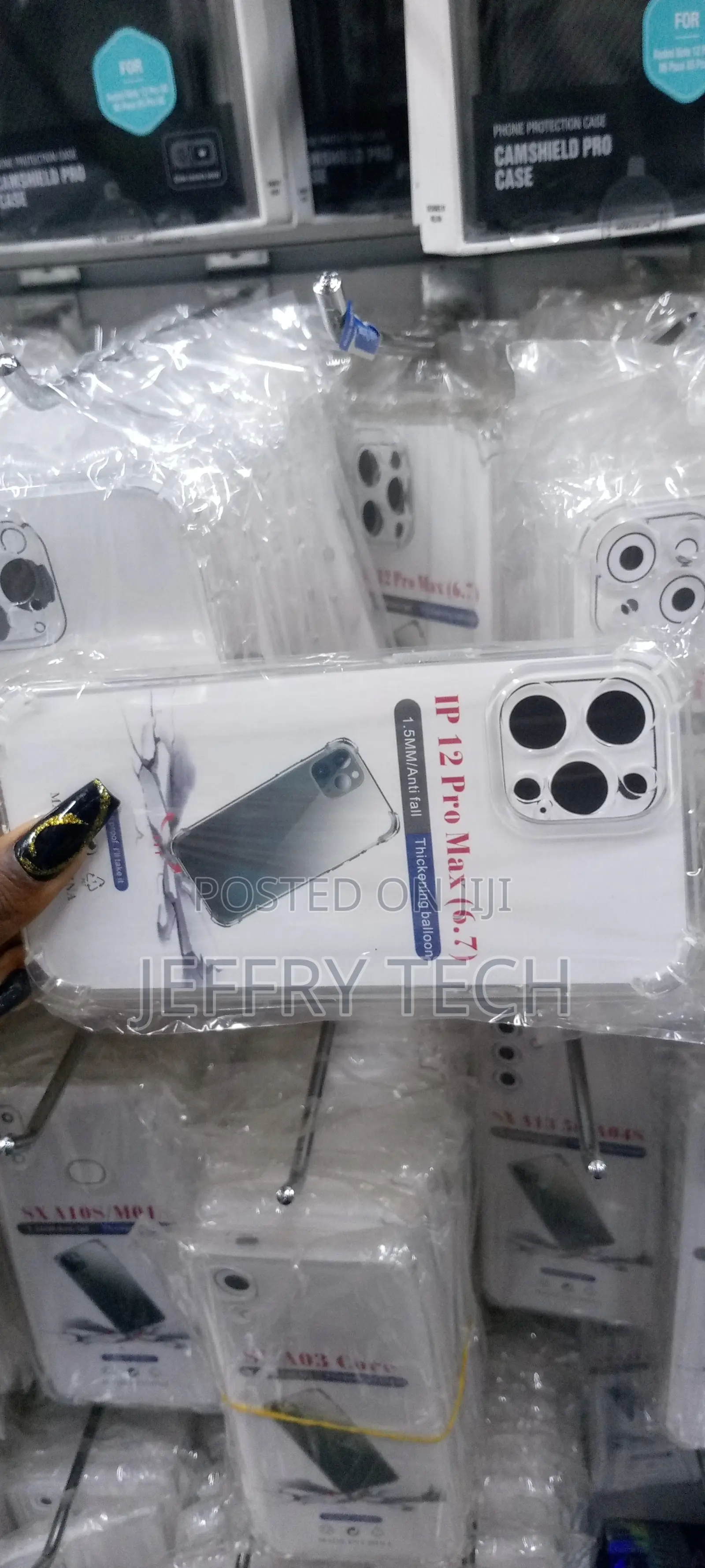 Etech Case for iPhone 12 Pro Max 6.7-Inch, Non-Yellowing Sho