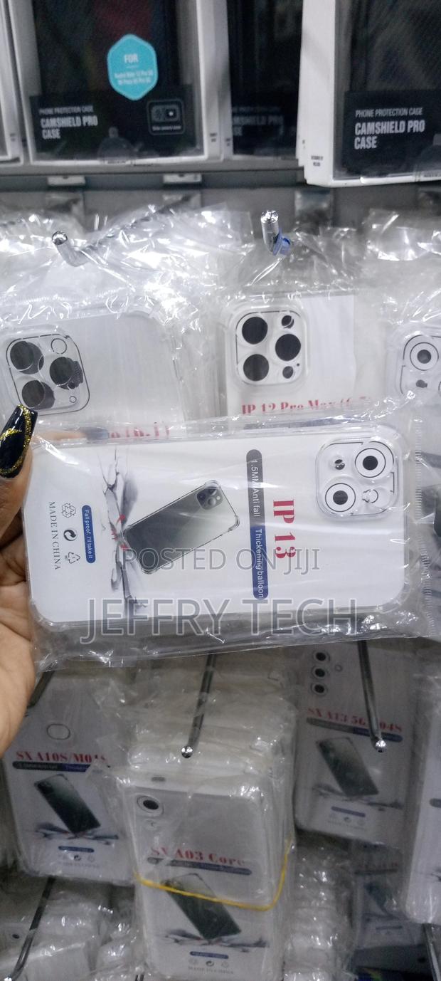 Mkeke for iPhone 13 Case Clear Transparent Shockproof Bumpe - thumbnail 3