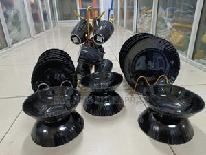 24pcs Ceramic Dinner Set Black* - thumbnail 2