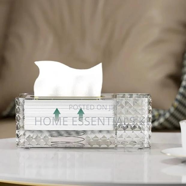 Luxury Nordic Tissue Serviette Holder Green, Gold,Clear - thumbnail 3
