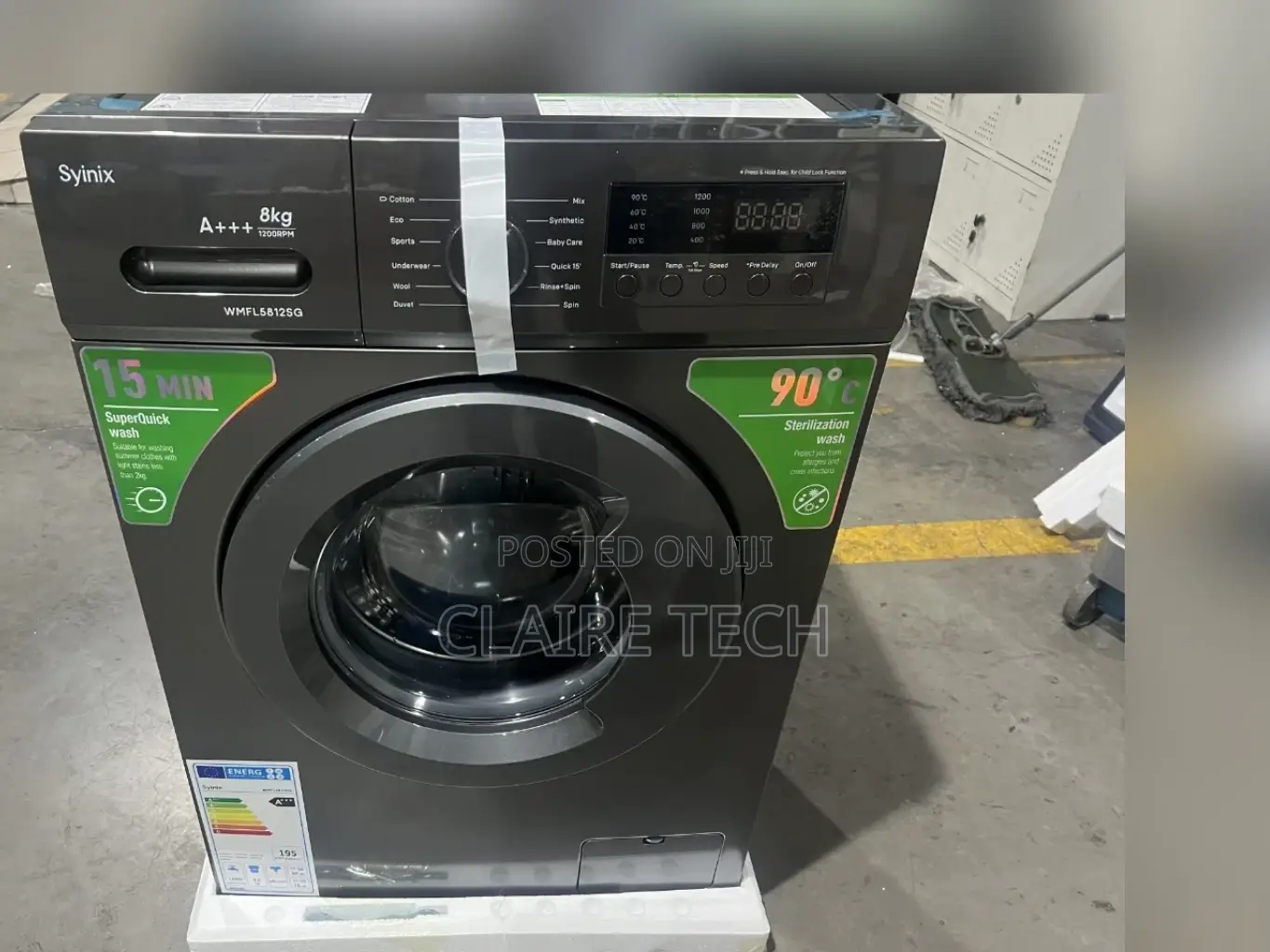 Syinix 8kg Front Load Washing Machine Full Automatic