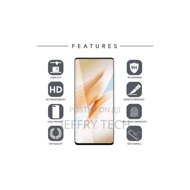 Oneplus 8 Pro - Black Edges Screen Protector HD Tempered Gla - thumbnail 2