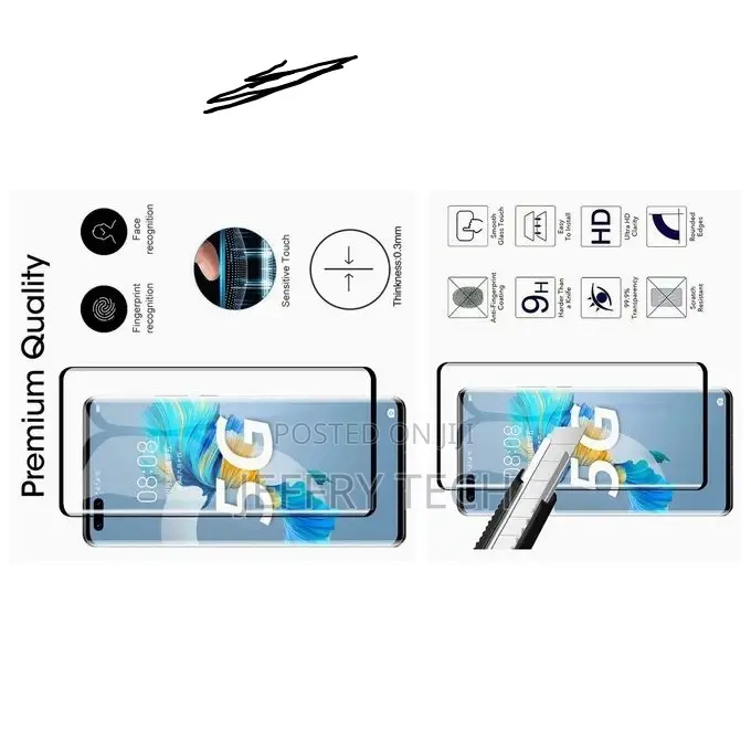 Huawei P40 Pro Full Cover Glass Screen Protector - Clear