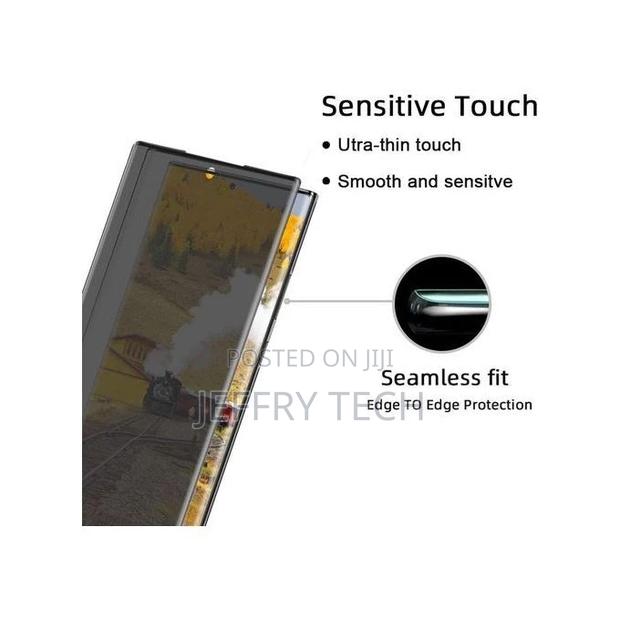 Privacy Glass Screen Protector for Samsung Galaxy S23 - Blac - thumbnail 3