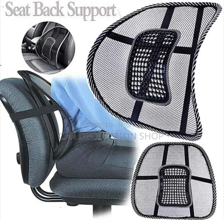 2pcs Seat Mesh Back Support Massager