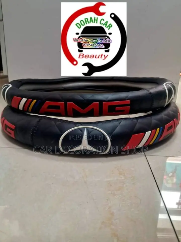 Rubber Mercedes Branded Steering Wheel Cover