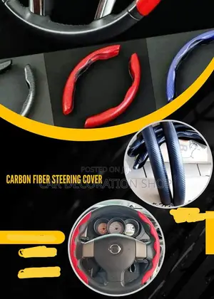 Carbon Fiber Finish 2pc Steering Cover