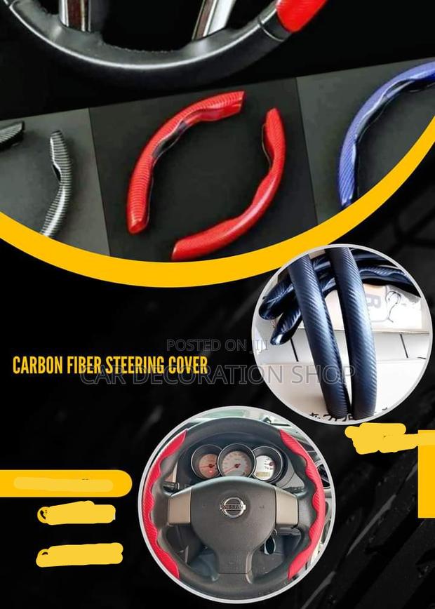 Carbon Fiber Finish 2pc Steering Cover
