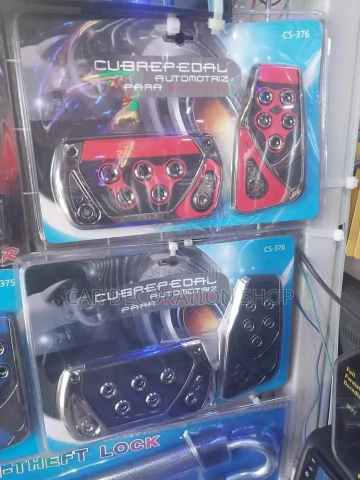 Red or Black Auto Nonslip Pedal Covers
