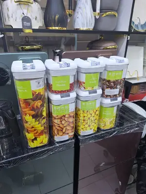 7pctransparent Acrylic Cereal Food/Pantry Storage Container