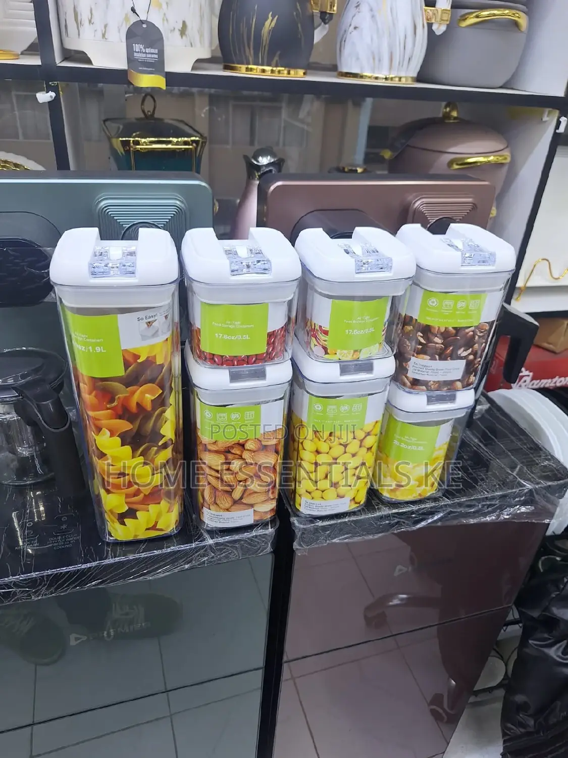 7pctransparent Acrylic Cereal Food/Pantry Storage Container