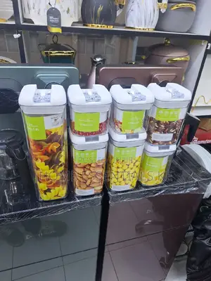 7pctransparent Acrylic Cereal Food/Pantry Storage Container