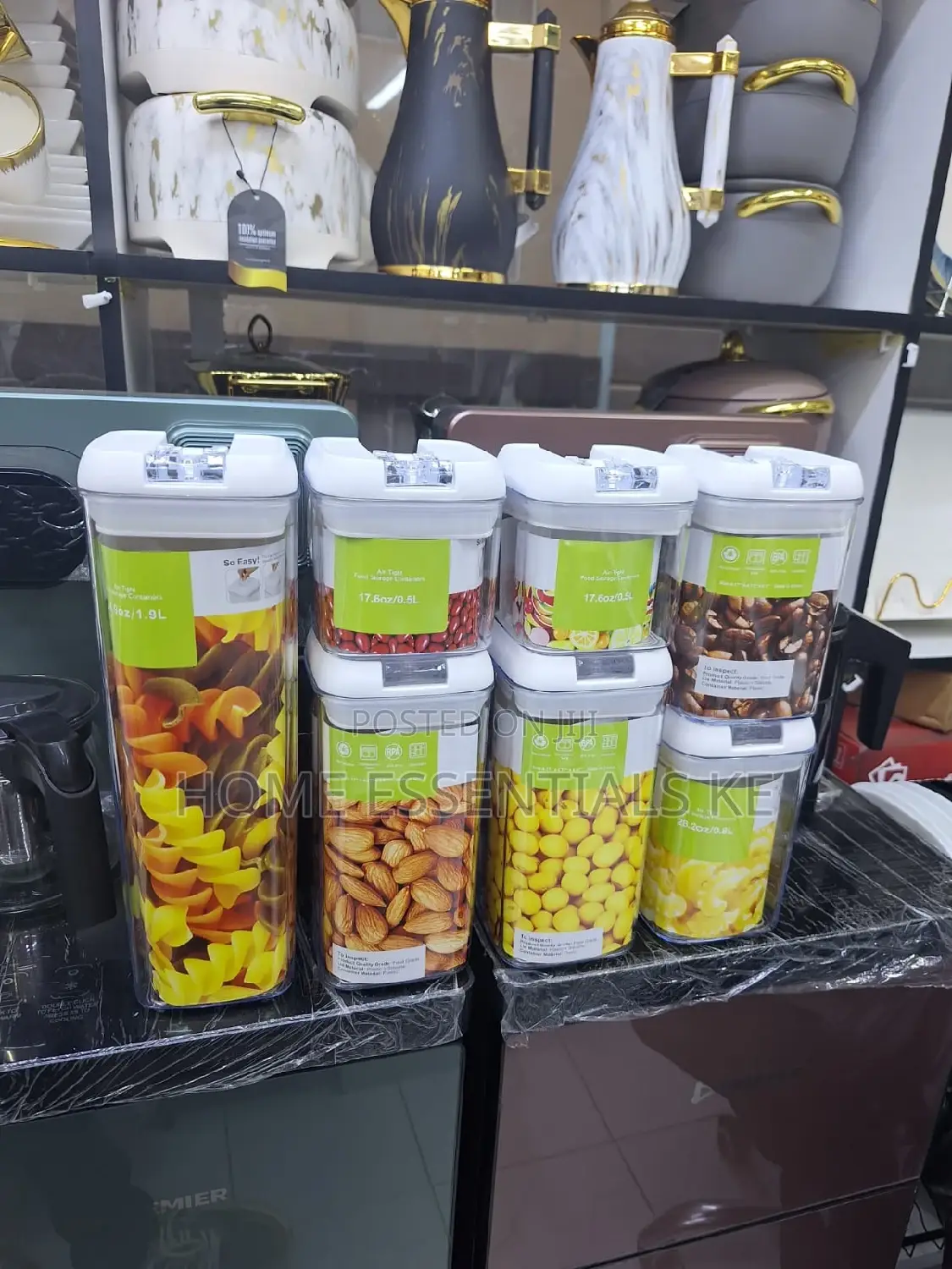 7pctransparent Acrylic Cereal Food/Pantry Storage Container