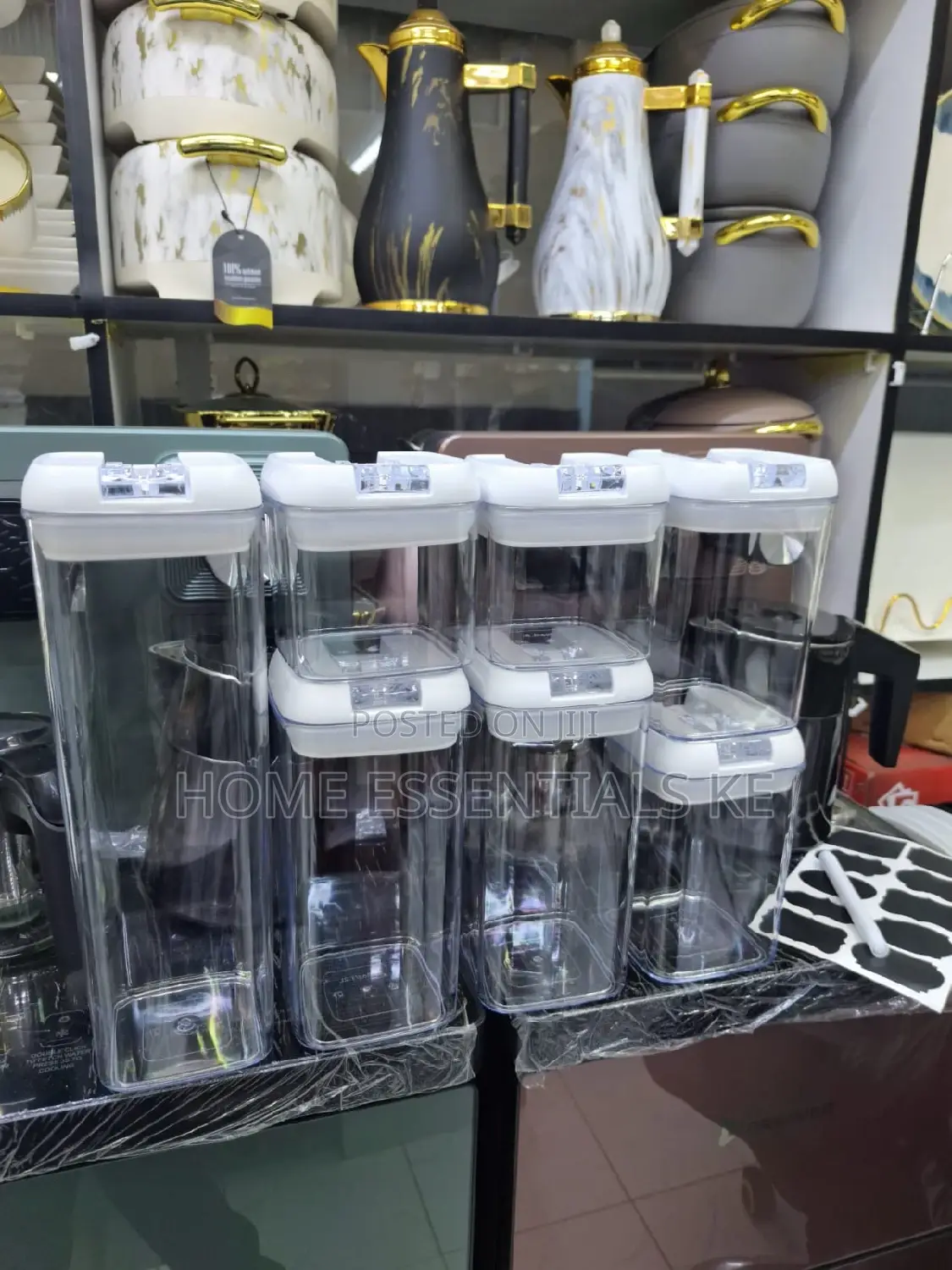 7pctransparent Acrylic Cereal Food/Pantry Storage Container