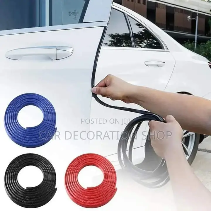 Car Door Installed With Rubber Door Guard