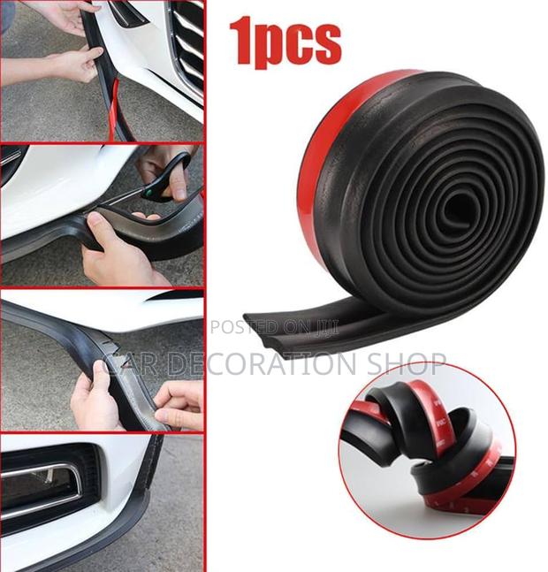 2.5m Black Durable Samurai Rubber Lip