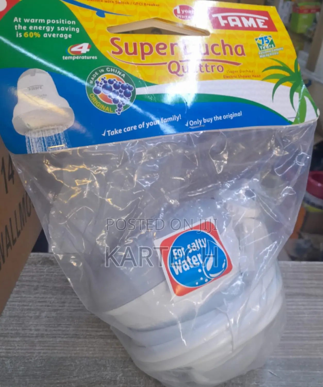 Brand New Fame Super Ducha Shower Head for Salty Water