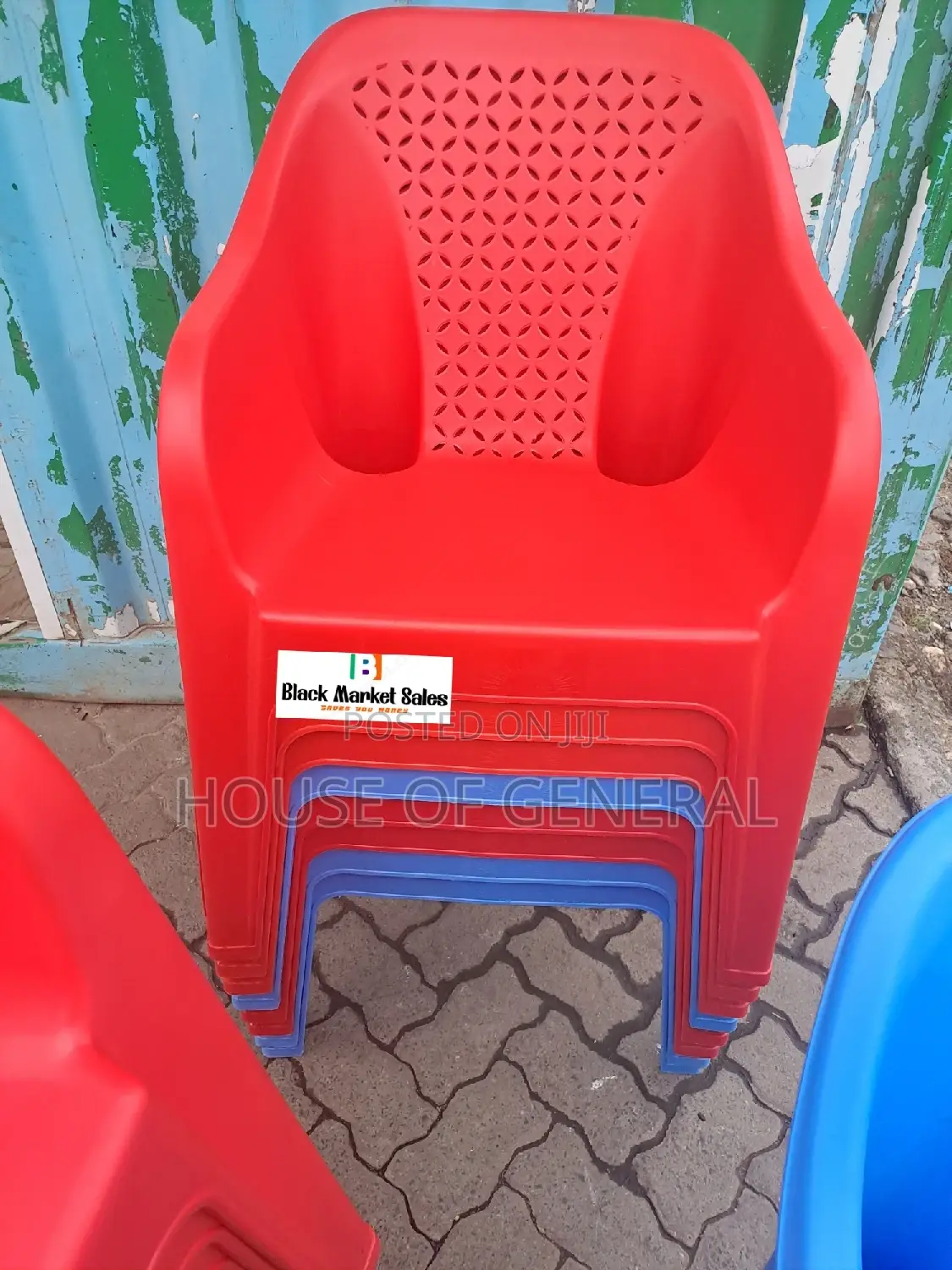 Red Easy Skyplast Plastic Chair