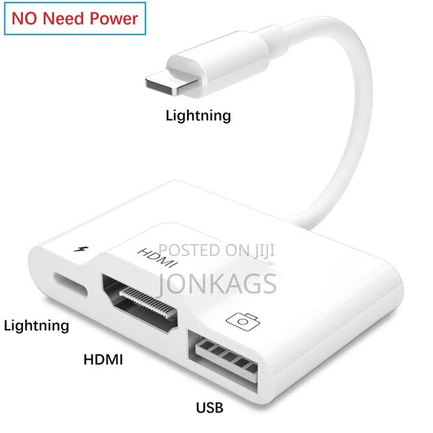 Apple Lighting to HDMI+USB+ Lighting Charging - main view