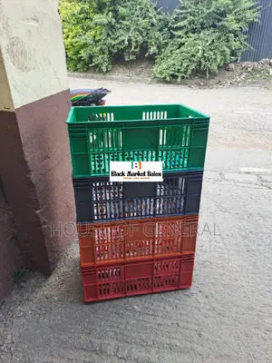 Mix Colours Normal Plastic Crates H300 X W400 X L 585 Mm
