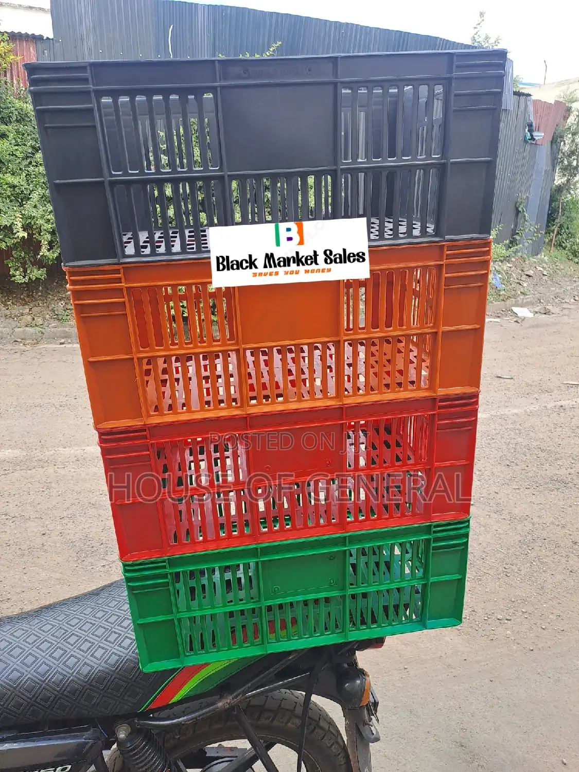 Kenpoly Normal Plastic Crates H300 X W400 X L 585 Mm
