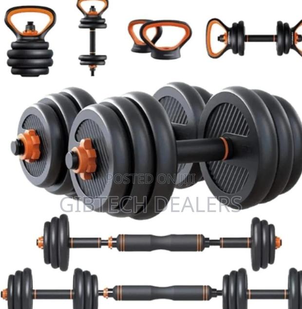 50kg 6 in 1 Dumbbells Kettlebell, - main view