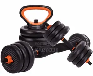 6 in 1 Dumbbell Kettle Bell 50 Kg Set