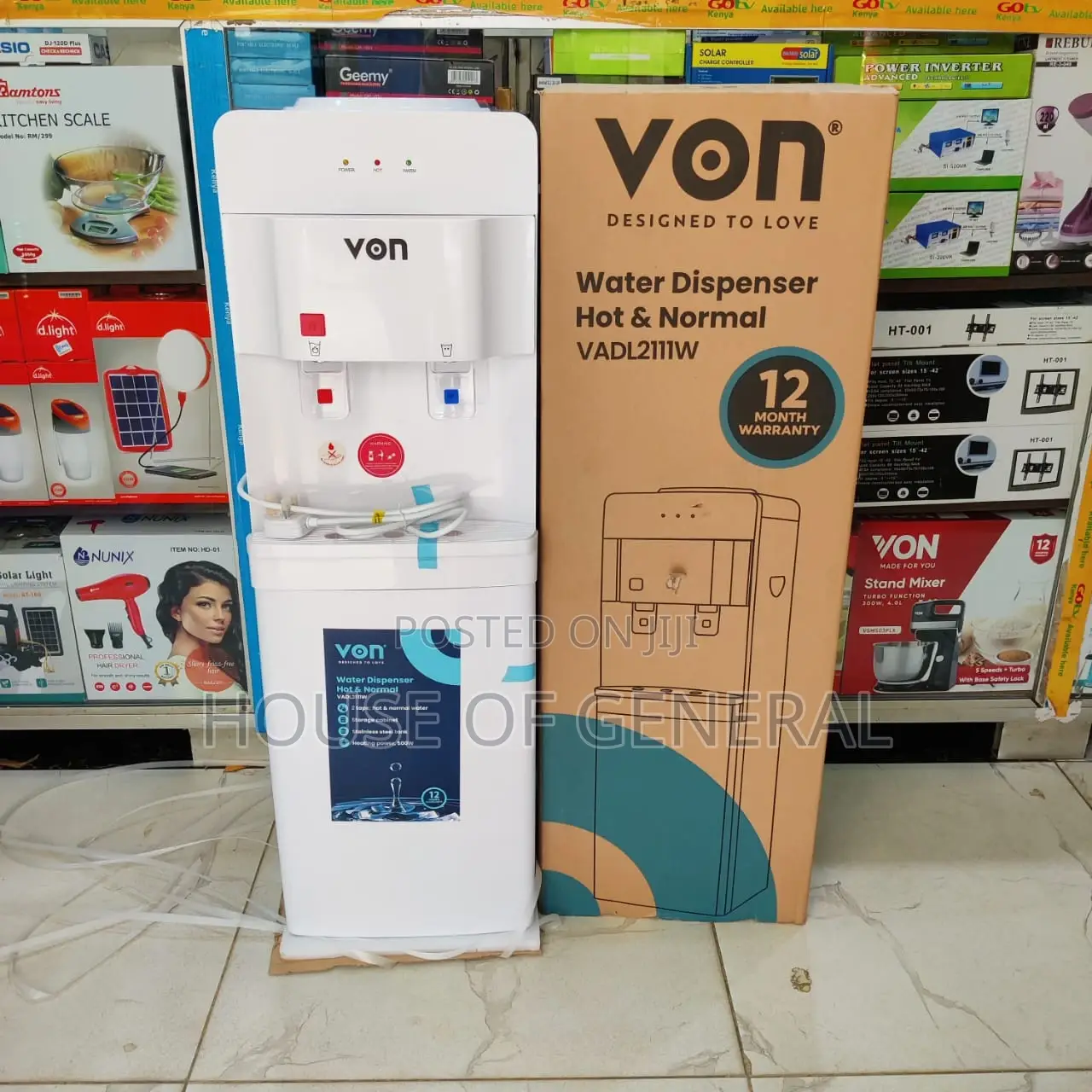 *Von Dispenser Hot and Normal (White)