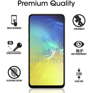 Samsung Galaxy S10 E - Black Edges Screen Protector HD Temp