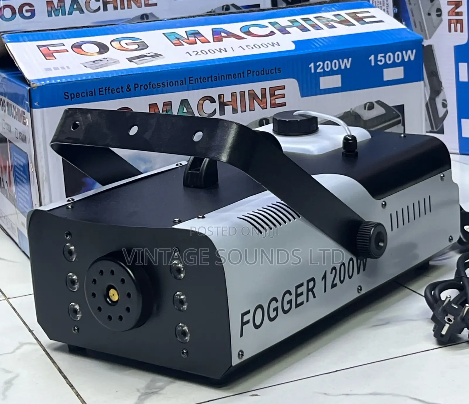 Fog Machine 1500 Watt With 6 LED Lights and Wireless Remote