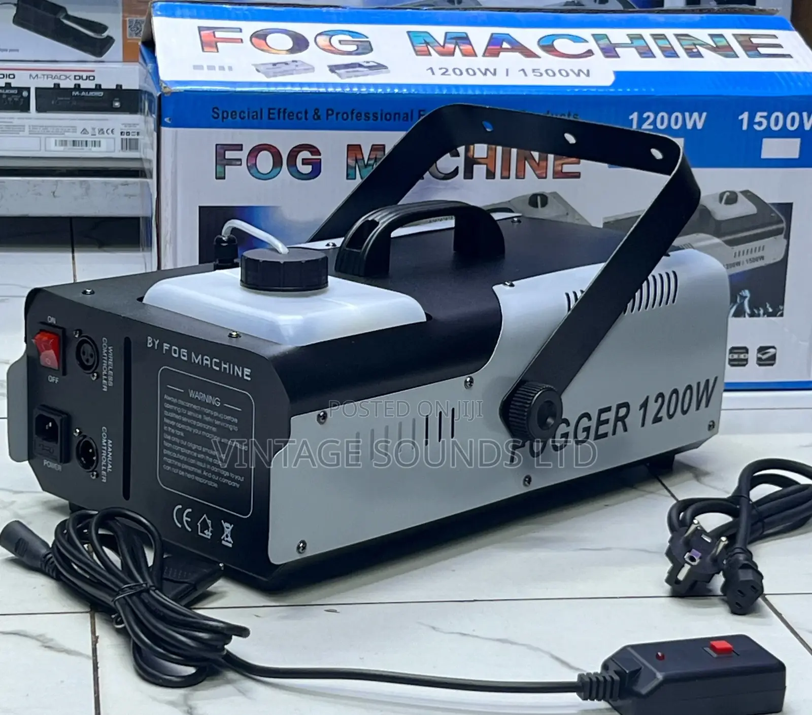 Fog Machine 1500 Watt With 6 LED Lights and Wireless Remote