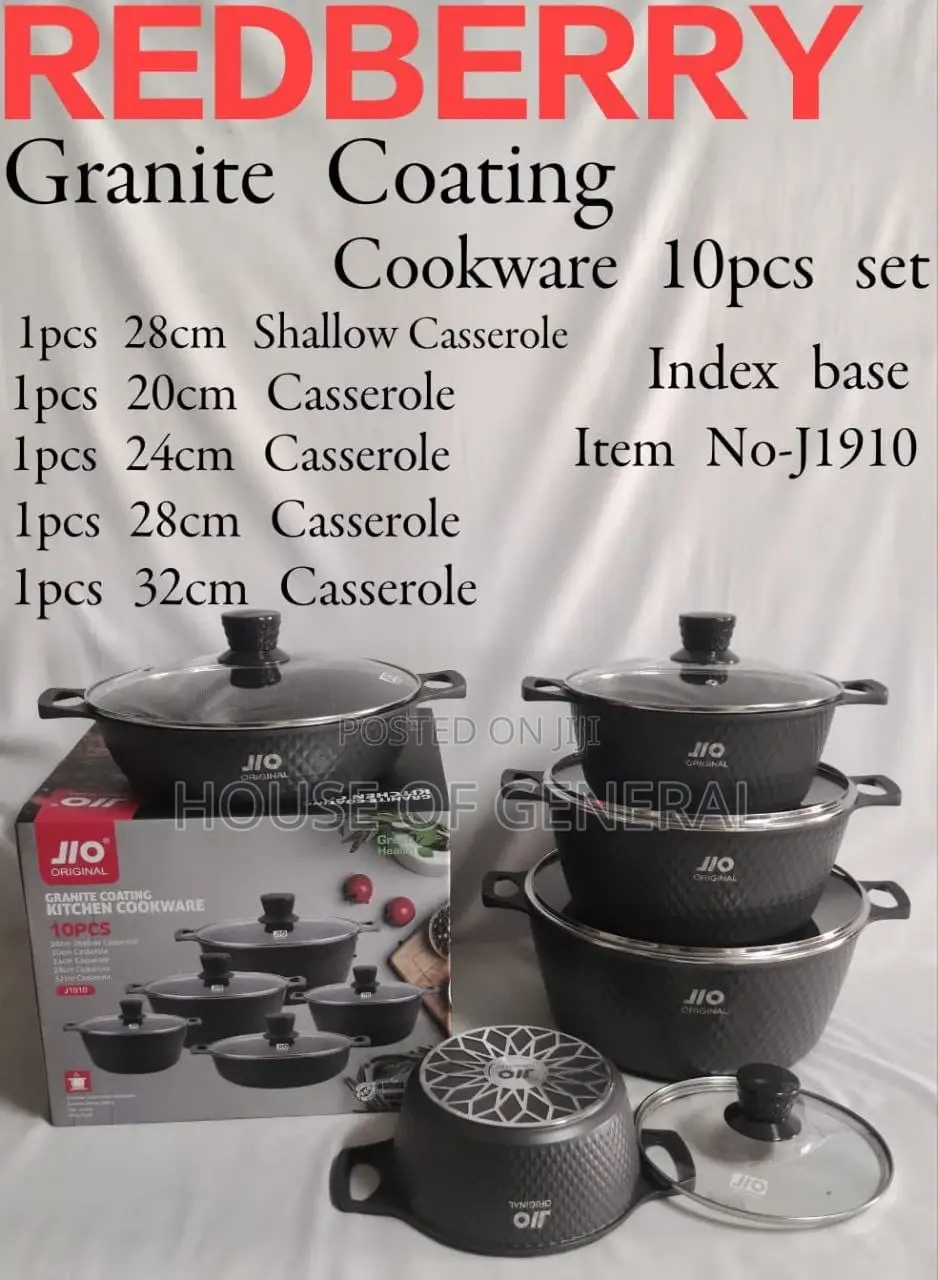 Granite Coating 10pcs Cookware Set