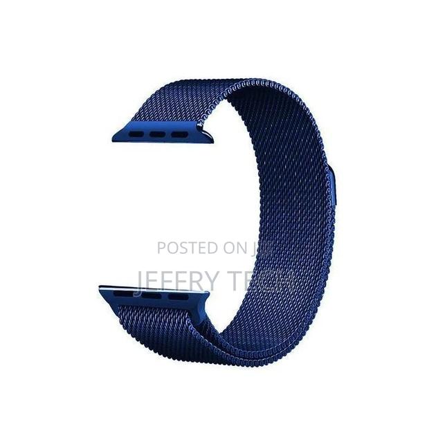 Magnetic Stainless Strap for Apple Watch Series 7 45mm Blue