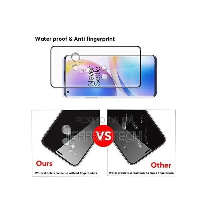 Oppo Reno 8 Pro Plus - Black Edges Screen Protector HD Tempe