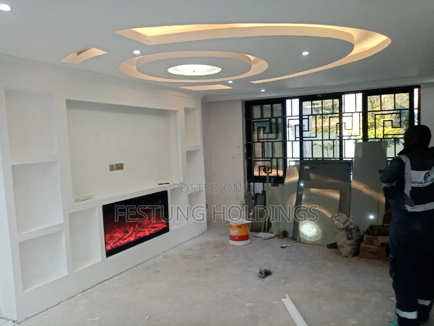 Fireplace Gypsum Wall