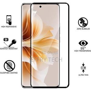 Oppo Reno 11pro Plus 5G - Black Edges Screen Protector HD T - thumbnail 2