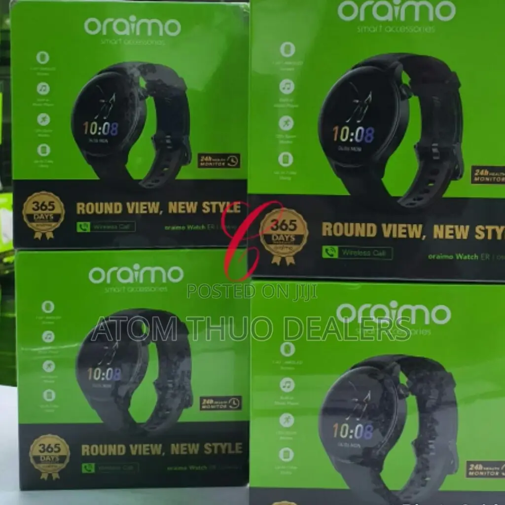 Round Oraimo Smart Watch ER OSW-42 BT Call 1.43"Amoledscreen
