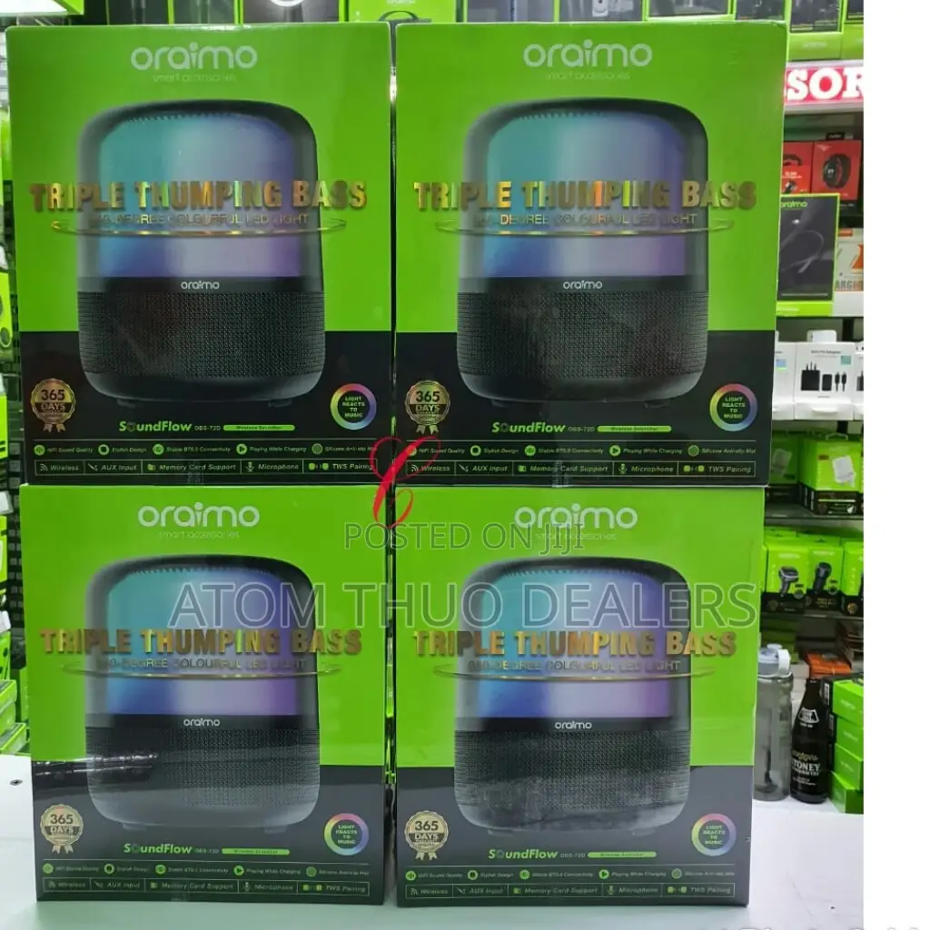 OBS-72D Oraimo Sound Flow OBS-72D Triplethumpingbassspeaker