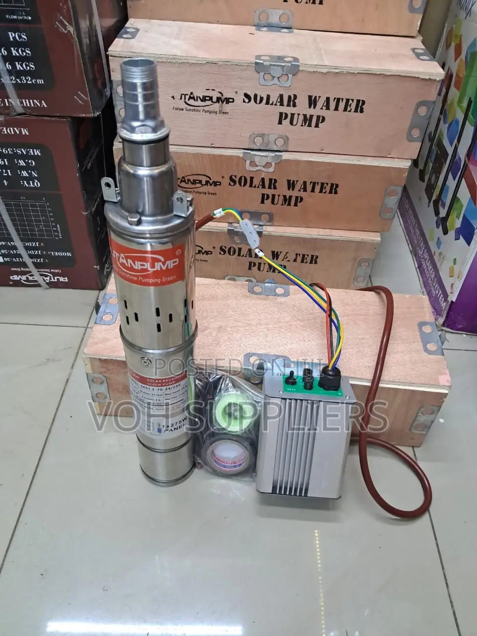 Rutan Brushless Solar Submersible Pump 70m