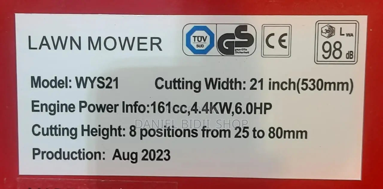 WYS21 Briggs and Stratton 21 Inches 6hp Self Propelled 161cc