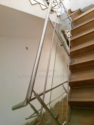 Custom Handrails in Stainless Steel
With Glass