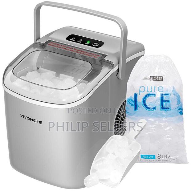 Countertop Bullet Ice Maker Portable Ice Machine With Scoop