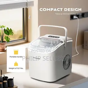 Countertop Bullet Ice Maker Portable Ice Machine With Scoop