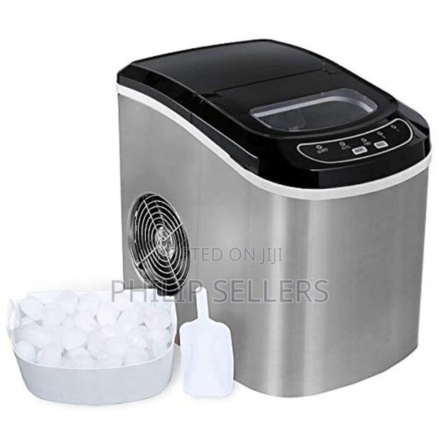 Stainless Steel Compact Counter Top Ice Maker Machine With S